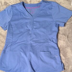 Healing Hands Purple Label Light Blue Scrub Top